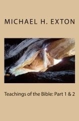Book cover by Michael H. Exton with fish image and title Teachings of the Bible: Part 1 & 2